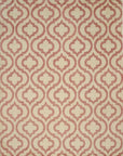 Isolated view of Inviting Moroccan Pink Hand Knotted Wool Rug, showcasing its design.