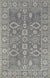 Isolated view of Louie Oriental Gray Hand Tufted Wool Rug, showcasing its intricate Oriental design.