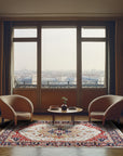 Luxurious Oriental Ivory Hand Knotted Wool Rug