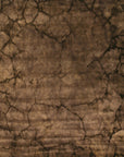 Isolated view of Artistic Violet Brown Hand Knotted Wool Rug, showcasing its intricate design.