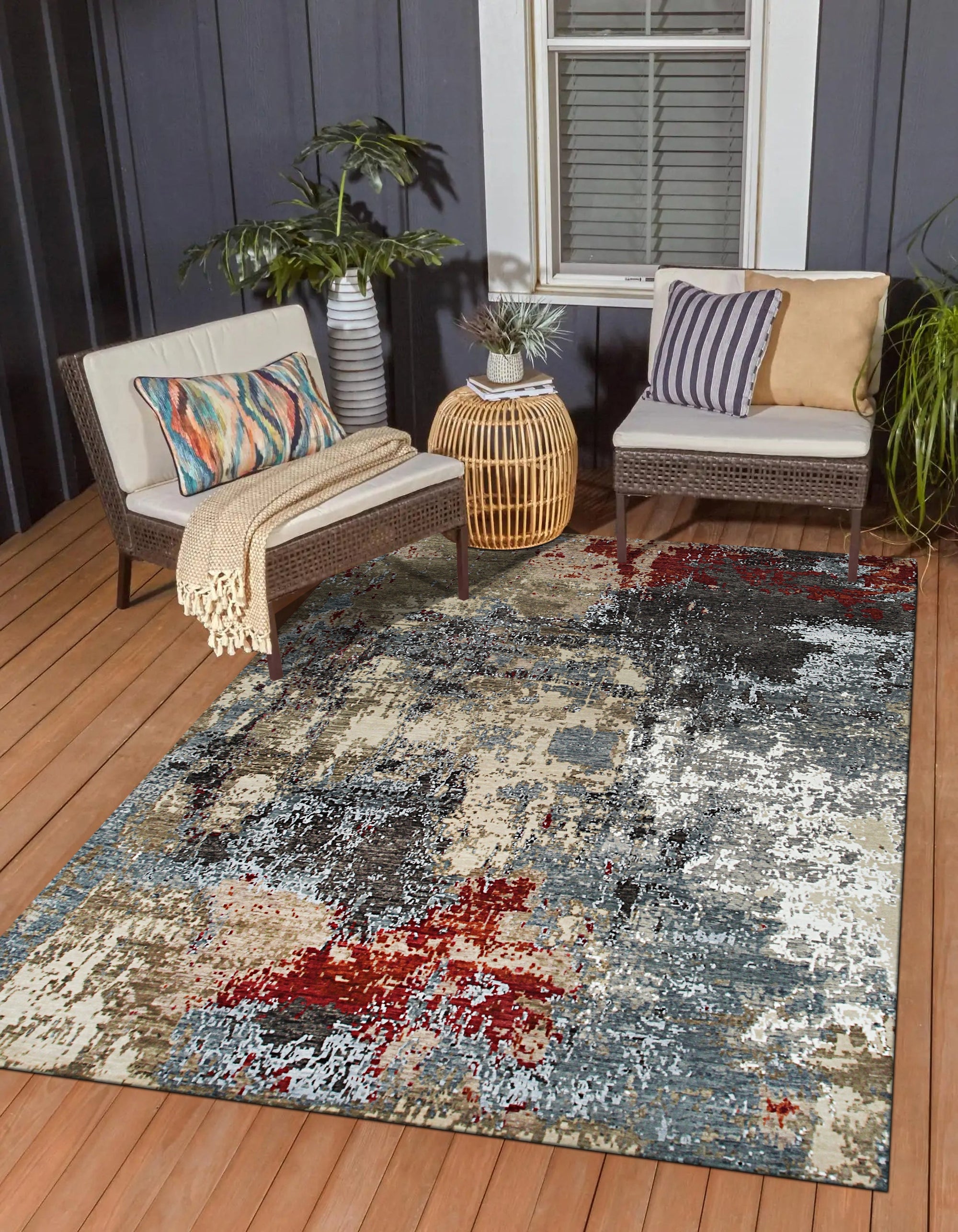 Classic Serene Beige Hand Knotted Wool Rug, showcasing its intricate hand-knotted construction and serene beige tones, lies elegantly on a light hardwood floor, subtly textured and inviting.