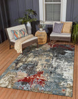 Kira Sophie Gray Hand Knotted Wool Rug, textural beauty unfolds in muted grays across this hand-knotted wool rug, lending understated elegance to its surrounding room.
