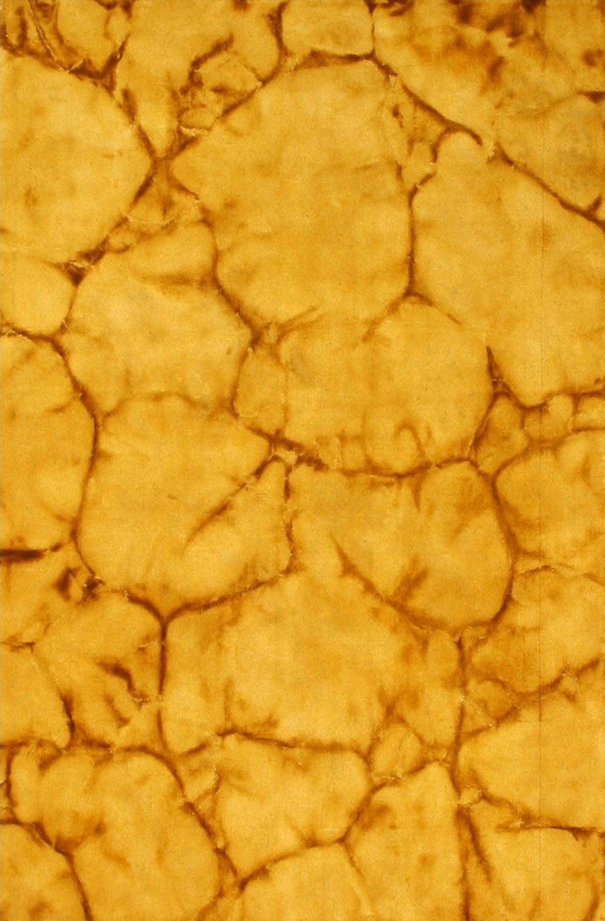 Isolated view of Yara Sarrah Gold Hand Knotted Wool Rug, showcasing its intricate design.