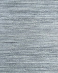 Isolated view of Delicate Striped Gray Handmade Wool Rug, showcasing its handwoven texture and subtle striped design.