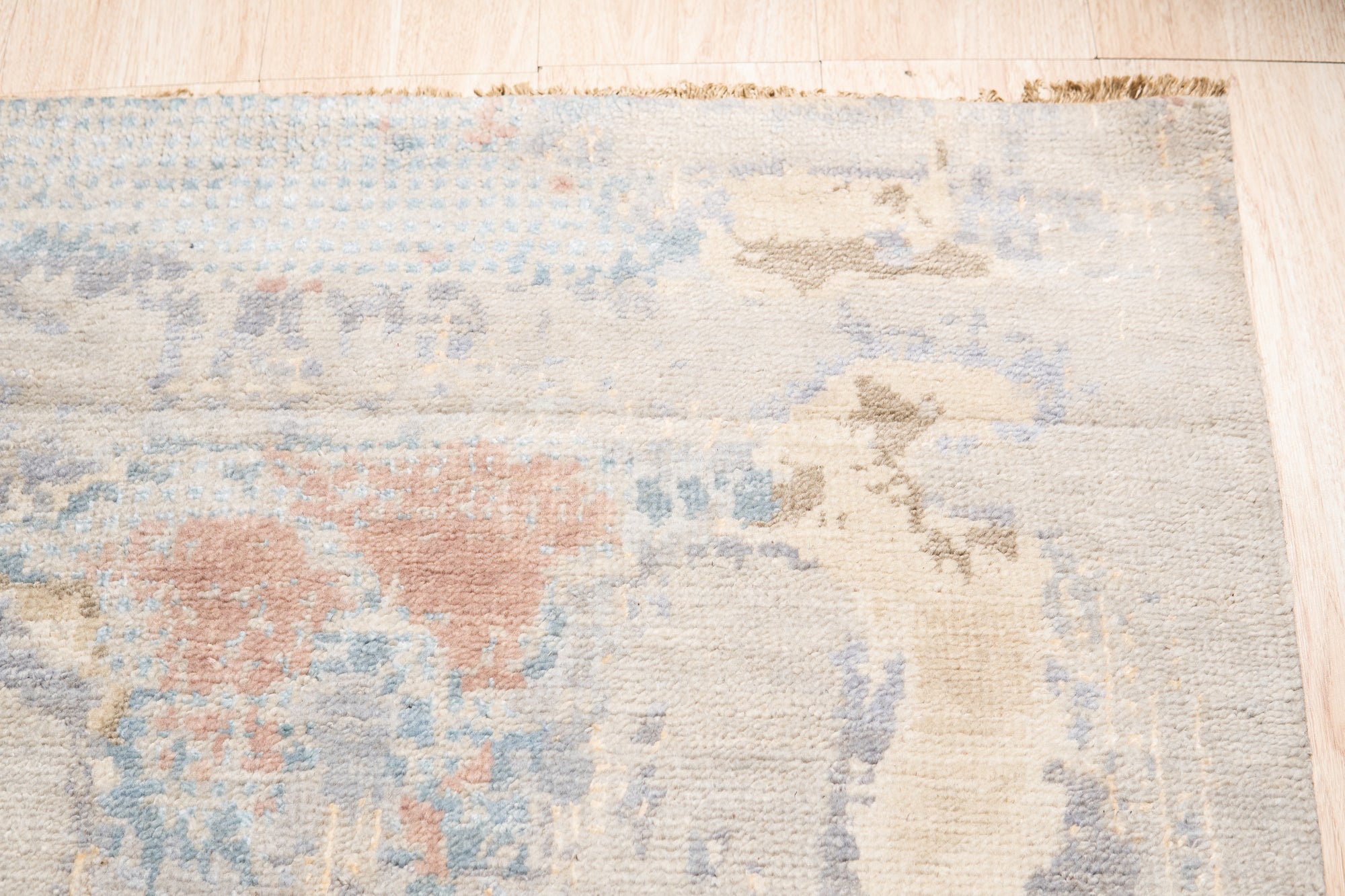 Twilight Mirage Rug Gray Hand Knotted Wool Rug