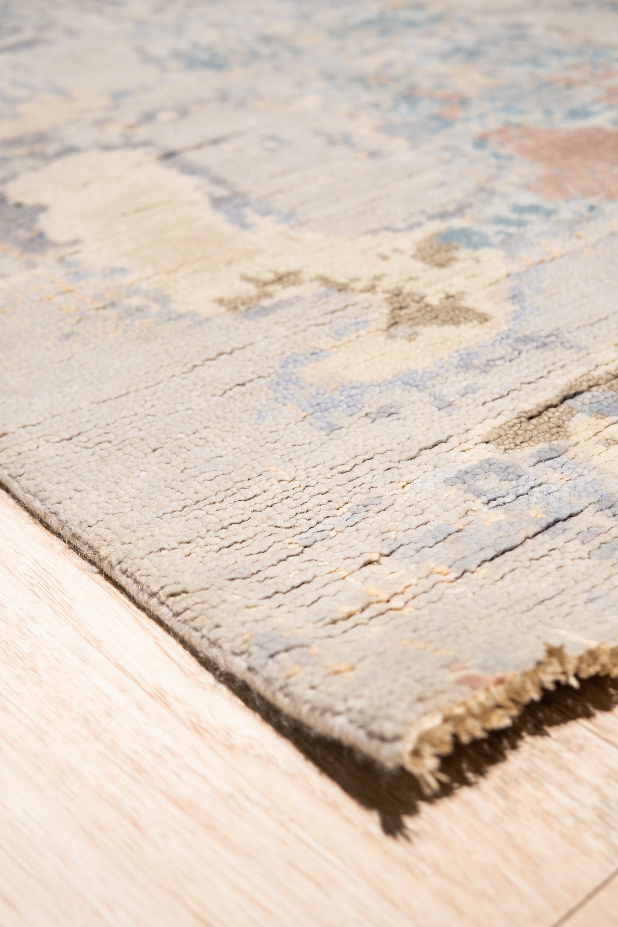 Twilight Mirage Rug Gray Hand Knotted Wool Rug