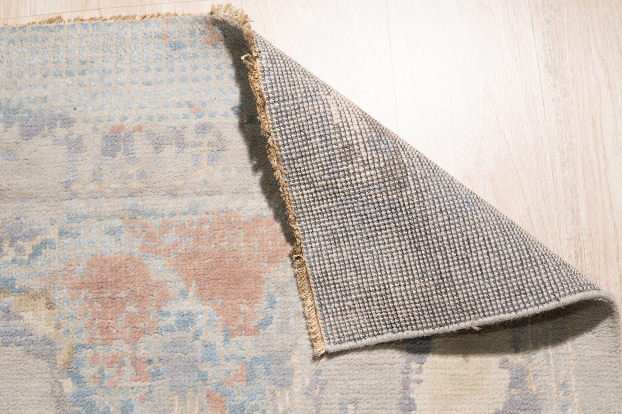 Twilight Mirage Rug Gray Hand Knotted Wool Rug