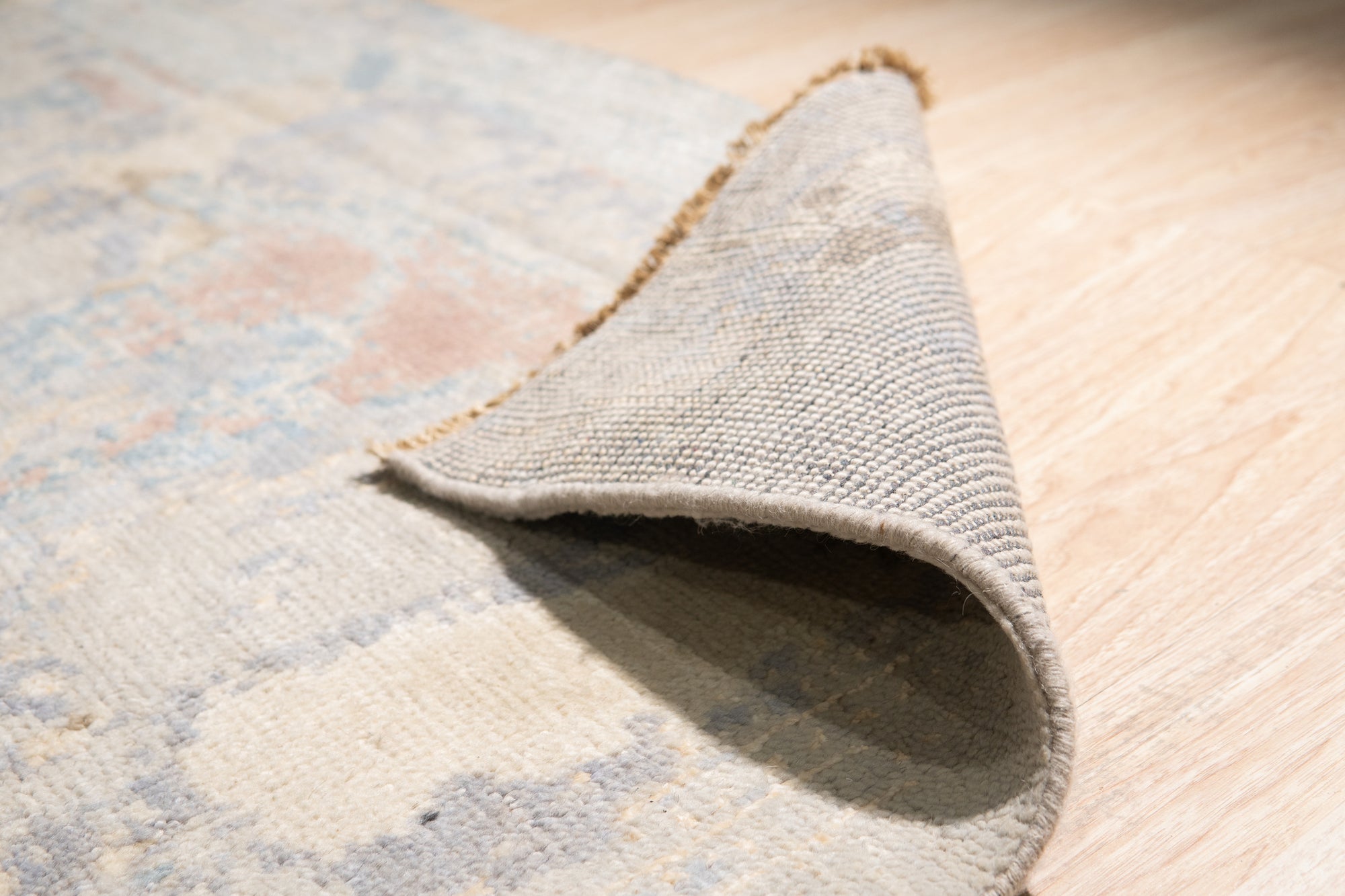Twilight Mirage Rug Gray Hand Knotted Wool Rug