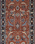 Isolated view of Rustic Oriental Red Hand Knotted Wool Rug, showcasing its design.