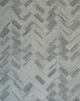 Isolated view of Kira Cassandra Gray Hand Tufted Wool Rug, showcasing its design.