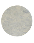 Para Nadia Blue Hand Tufted Wool Rug, a blend of cool blues and creams in a textured, abstract design, anchors a bright living space with modern flair.