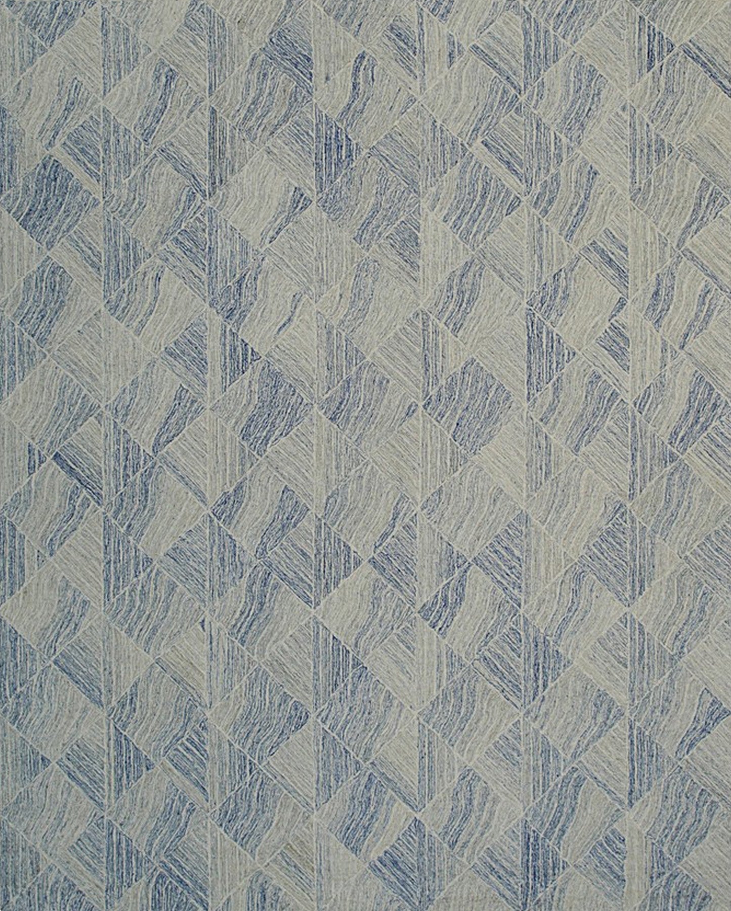 Isolated view of Para Nadia Blue Hand Tufted Wool Rug, showcasing its design.