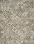Isolated view of Nina Rustic Gray Hand Tufted Wool Rug, showcasing its design.