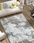 Vibrant Laine Beige Hand Knotted Wool Rug, displaying its warm beige tones and hand-knotted texture, nestled in a bright, inviting living room setting.