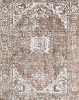Isolated view of Elegant Versatile Coral Hand Knotted Wool Rug, showcasing its intricate hand-knotted wool construction and subtle coral hues.