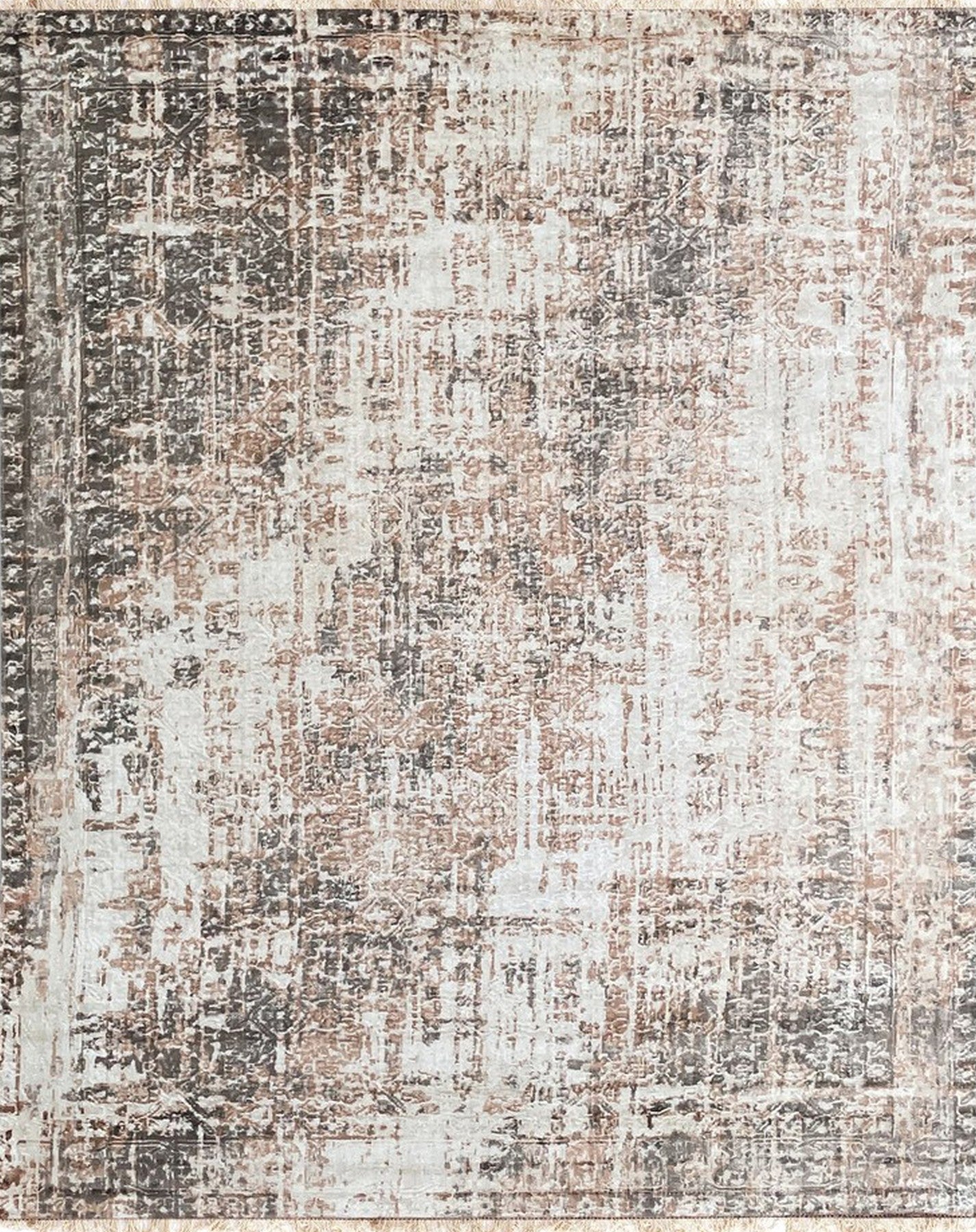 Isolated view of Brenda Isla Coral Hand Knotted Wool Rug, showcasing its design.