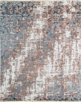Isolated view of Charming Modern Coral Hand Knotted Wool Rug, showcasing its design.