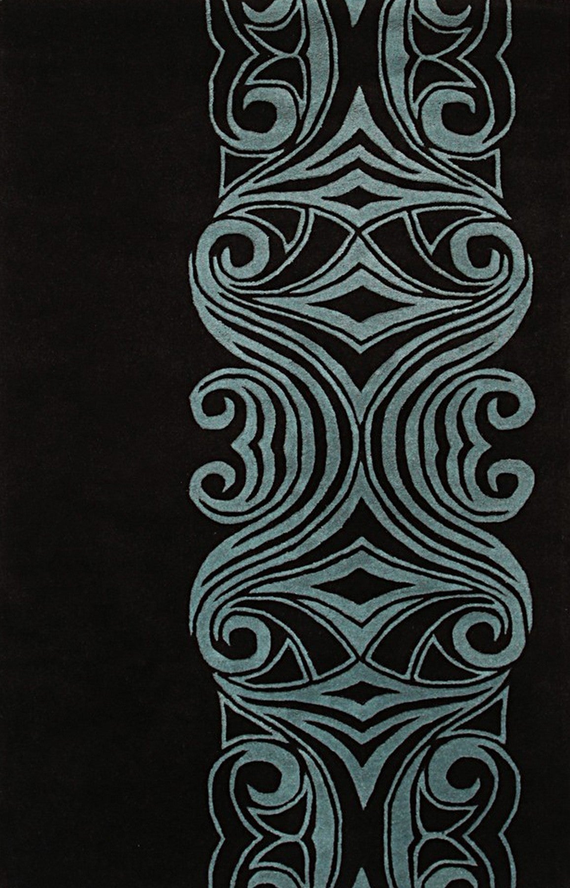 Isolated view showcases Yara Para Brown Hand Tufted Wool Rug, highlighting its intricate design.