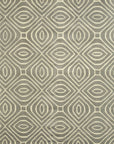 Isolated view: Hand-tufted wool rug, "Beautiful Luna Gray," presents a textured, abstract design in varying shades of gray.