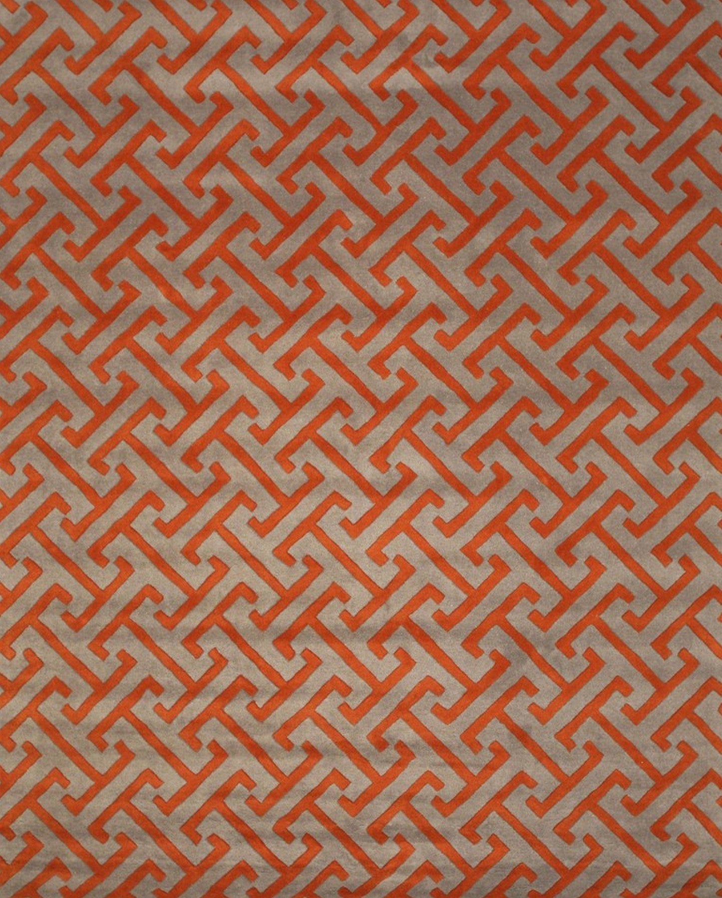 Isolated view showcasing the design of the Comfortable Celia Gray Hand Tufted Wool Rug.