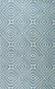 Isolated view of Rhea Stylish Blue Hand Tufted Wool Rug, showcasing its design.
