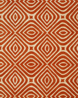 Luxurious Warm Orange Hand Tufted Wool Rug, showcasing its richly textured pile and vibrant, solid orange color.