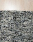 Elena Modern Dark Blue Hand Tufted Wool Rug, vibrant dark blue hues swirl across a plush hand-tufted surface, inviting comfort and adding modern elegance to any space.