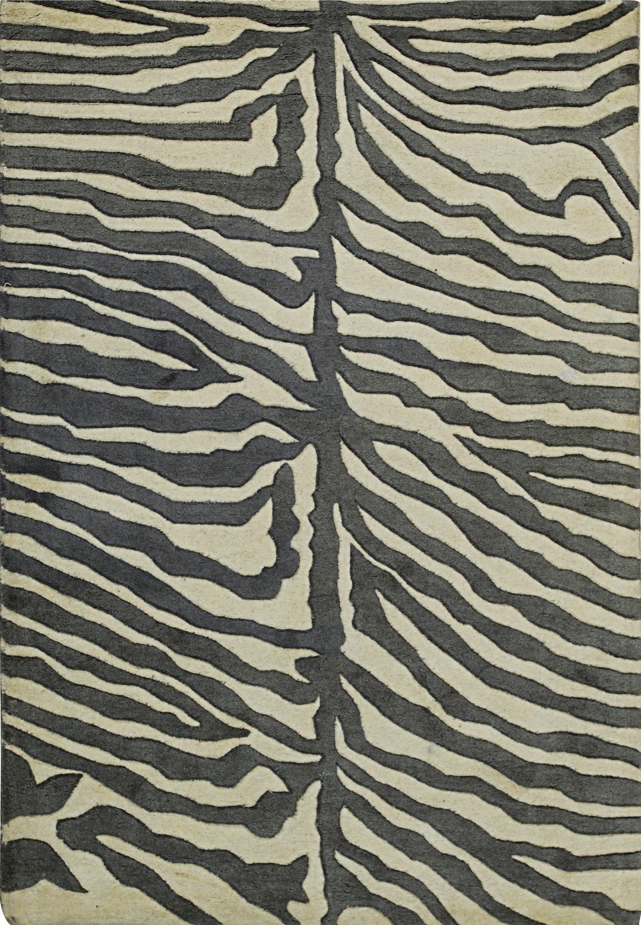 Penelope Stylish Gray Hand Tufted Wool Rug, showcasing its design.