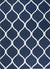 Isolated view of Jasmine Artisan Blue Hand Tufted Wool Rug, showcasing its intricate floral medallion design.