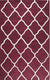 Isolated view of Timeless Louie Burgundy Hand Tufted Wool Rug, showcasing its ornate, repeating floral and geometric design.