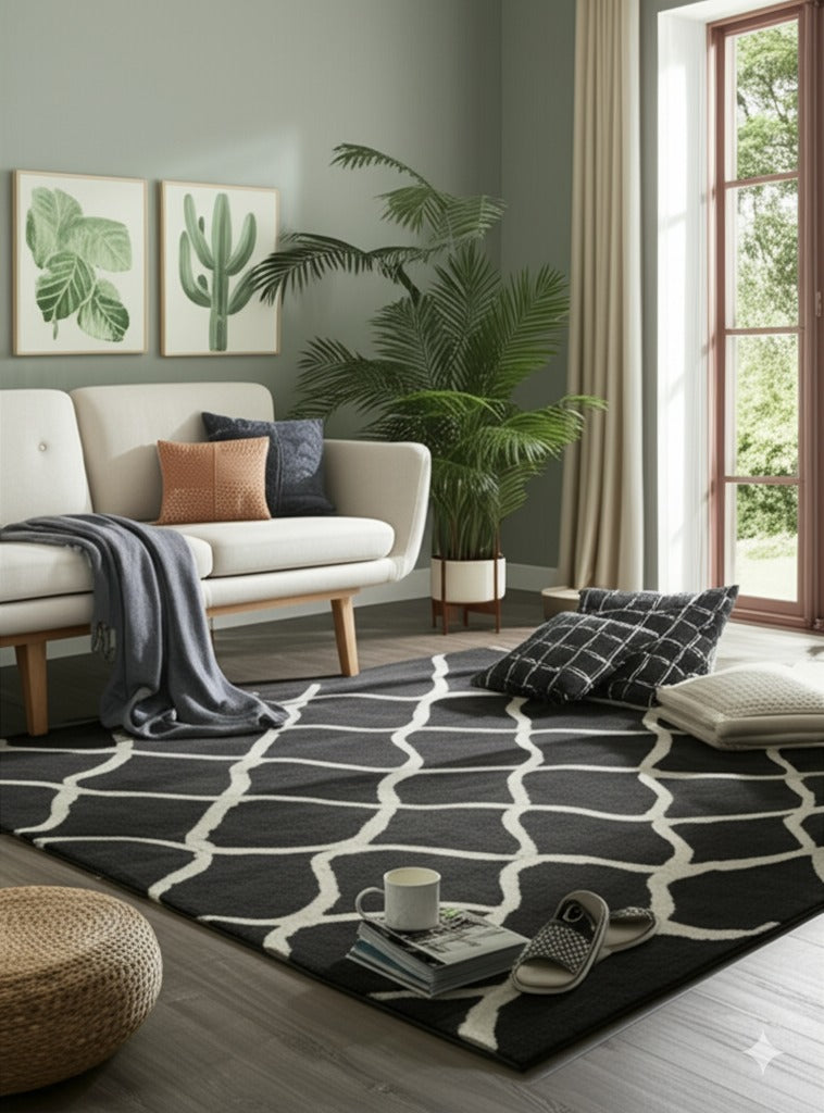 Sloane Willow Navy Hand Tufted Wool Rug