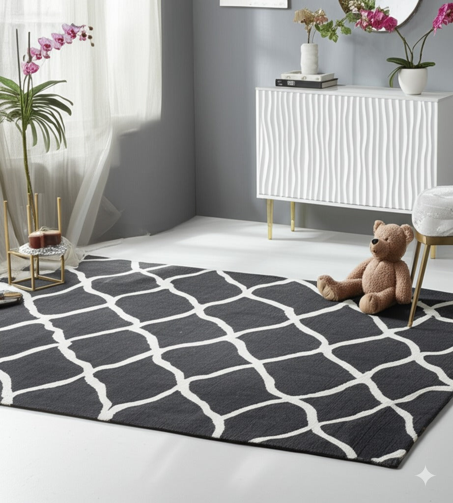 Sloane Willow Navy Hand Tufted Wool Rug