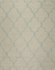 Isolated view of Vibrant Trellis Light Gold Hand Tufted Wool Rug, showcasing its design.