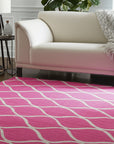 Willow Ella Pink Hand Tufted Wool Rug