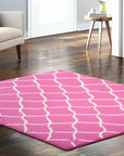 Willow Ella Pink Hand Tufted Wool Rug