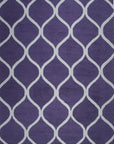 Isolated view of Lush Handcrafted Purple Hand Tufted Wool Rug, showcasing its plush texture and vibrant color.