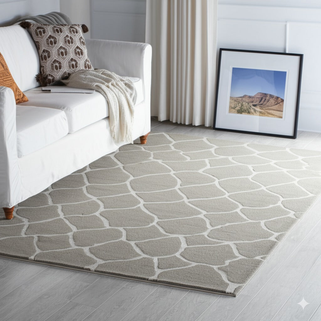 Classic Cozy Light Brown Hand Tufted Wool Rug