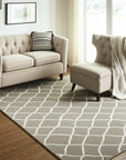 Classic Cozy Light Brown Hand Tufted Wool Rug