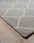 Classic Cozy Light Brown Hand Tufted Wool Rug, plush light brown wool texture fills the frame, showcasing its hand-tufted construction with subtle tonal variations adding depth.