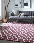 Ava Exquisite Burgundy Hand Tufted Wool Rug