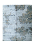 Hand-Knotted Wool & Bamboo Silk Ivory Classic Oriental Modern Classic Rug