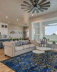 Modern Blossom Handmade Wool & Bamboo Silk Rug - EORC Home