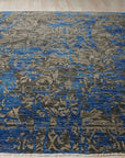 Modern Blossom Handmade Wool & Bamboo Silk Rug - EORC Home