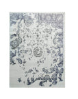 Isolated view of Ella Chic Ivory Hand Knotted Rug, showcasing its design.