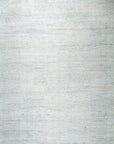 Isolated view of Luna Chloe Green Hand Knotted Silk Rug, showcasing its intricate, shimmering design of subtly shifting greens and delicate textures.