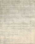 Isolated view of Talia Artisan Gray Handmade Rug, showcasing its subtle textures and intricate, geometric pattern.