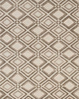 Isolated view of Elena Captivating Beige Hand Knotted Wool Rug, showcasing its design.