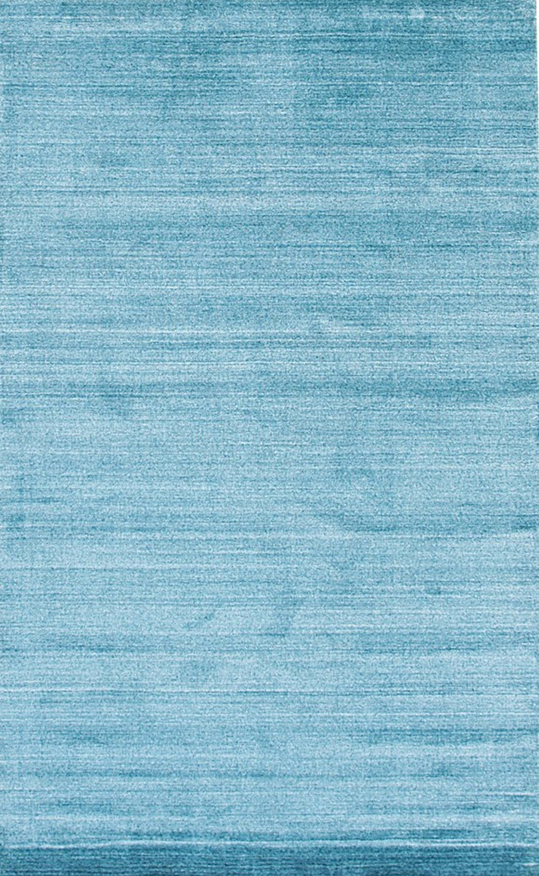 Isolated view of Lush Ella Blue Handmade Wool & Viscose Rug, showcasing its design.