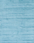 Isolated view of Lush Ella Blue Handmade Wool & Viscose Rug, showcasing its design.