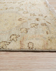Nina Luxurious Ivory Hand Knotted Wool Rug, an inviting ivory wool rug with subtle texture, adding warmth and luxury to a living space.